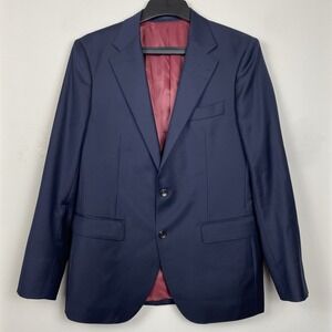 Spier & Mackay Contemporary Blazer Mens 42 Navy Suit Jacket Wool Sports Coat
